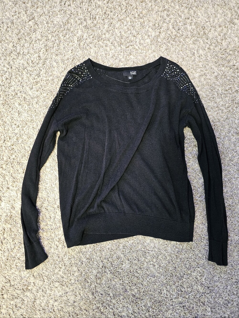 Black Bedazzled Sweater